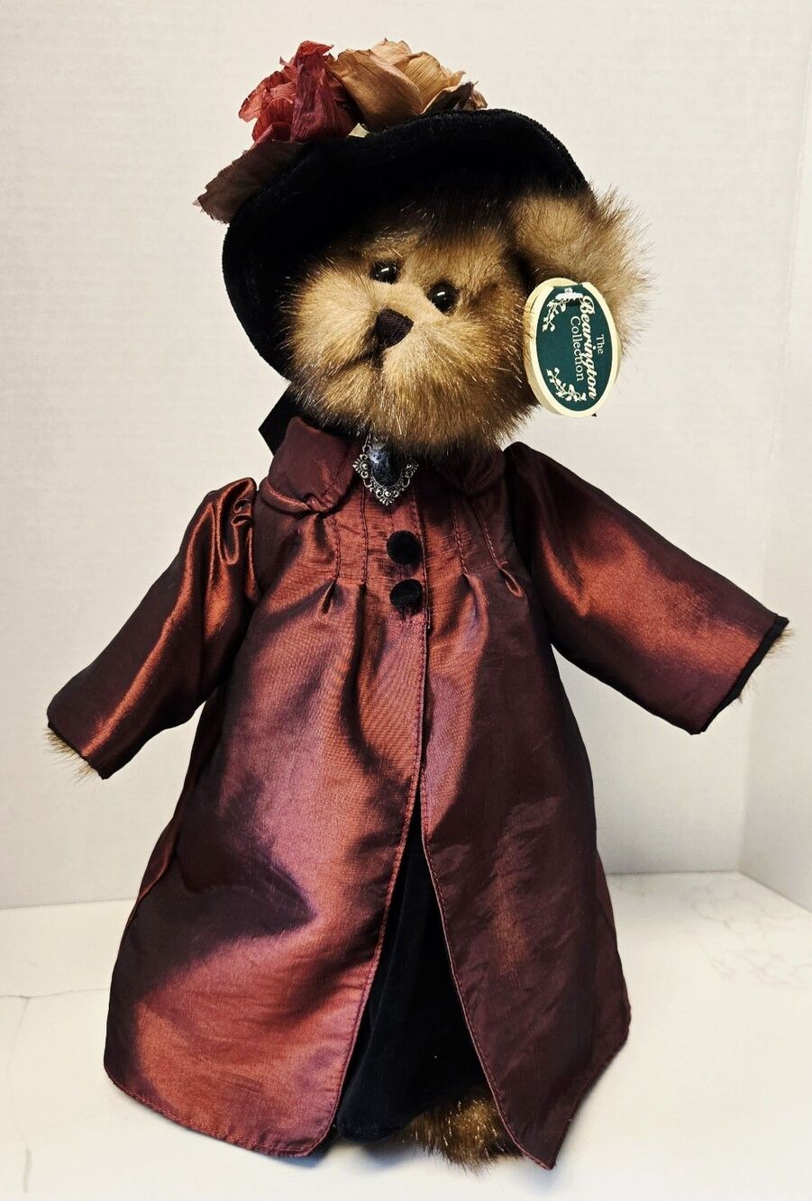 Bearington Bear Nicole 1507 Vintage 14" Plush Collectible Tag Stand Excellent
